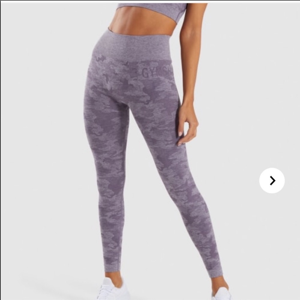 Camo lavender gymshark leggings